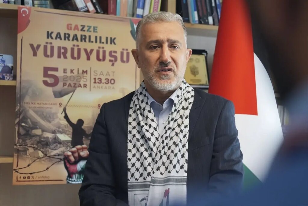 Ankara’da Gazze İçin Kararlılık Yürüyüşü