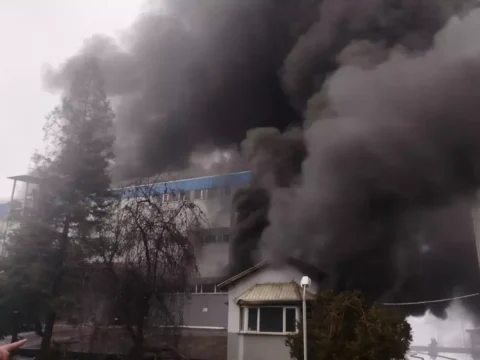 Trabzon’da Fındık Fabrikasında Büyük Yangın