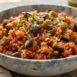 Yaz sofralarinin favorisi domatesli patlicanli pilav tarifi avalYPOP